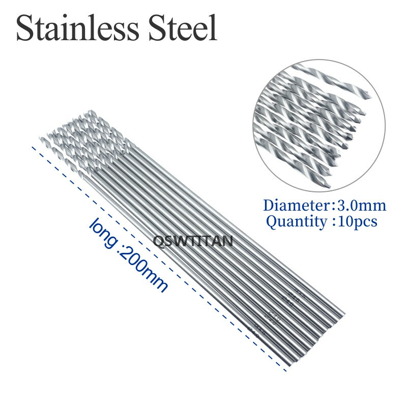 200mm Done Drill Bits Orthopedics Drill Bits Surgical Instruments 10PCS/set