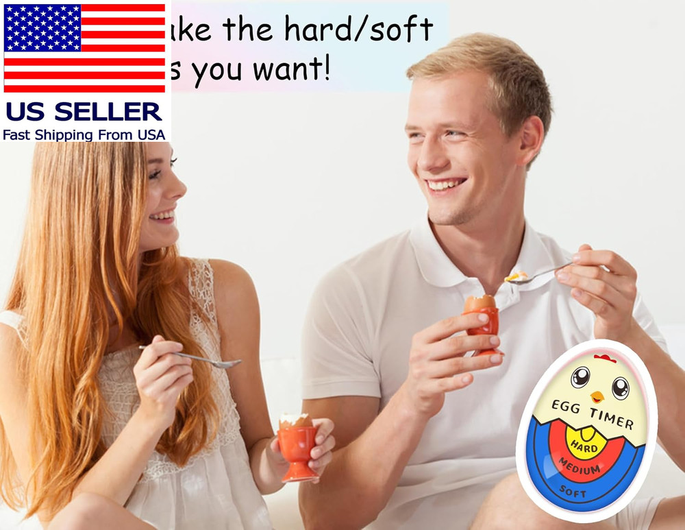 Egg Timer for Boiling Eggs That Changes Color When Done, Color