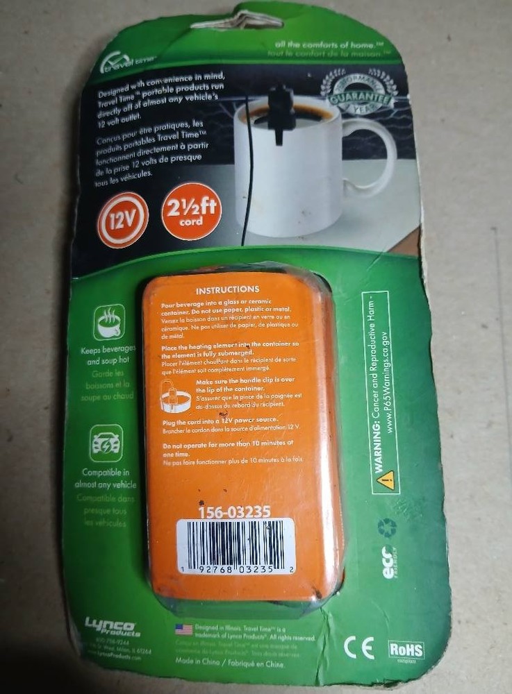 12 volt Beverage Heater. Keepm your coffee hot
