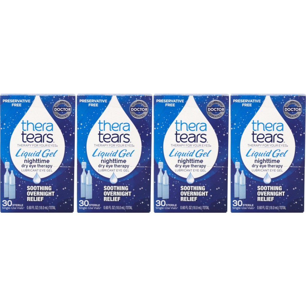 4 Pack Theratears Liquid Gel Single Use Containers 30 Each