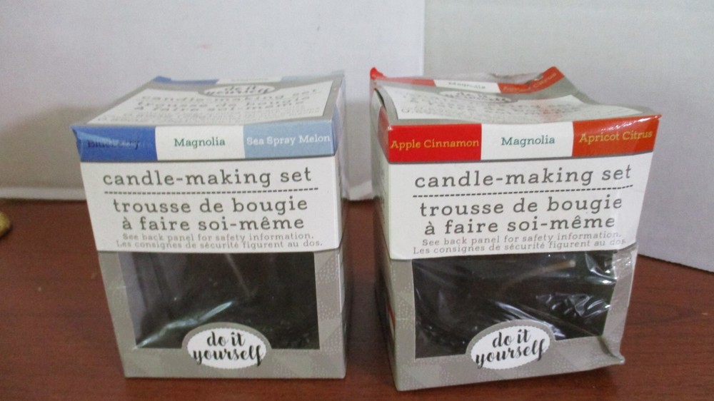 Do It Yourself~Set of 2 CANDLE MAKING KITS~New in Boxes