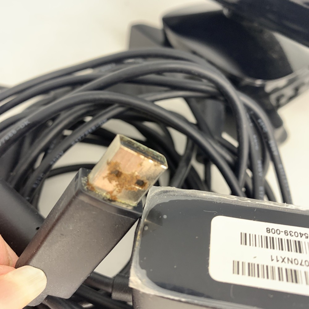 Microsoft XBOX 360 Kinect Sensor Bar Model 1414 Black with Power Adapter