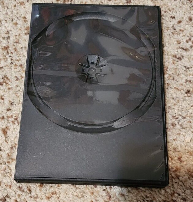 New Standard Black 2-Disc DVD Case 14mm Storage Shell --5 Pack