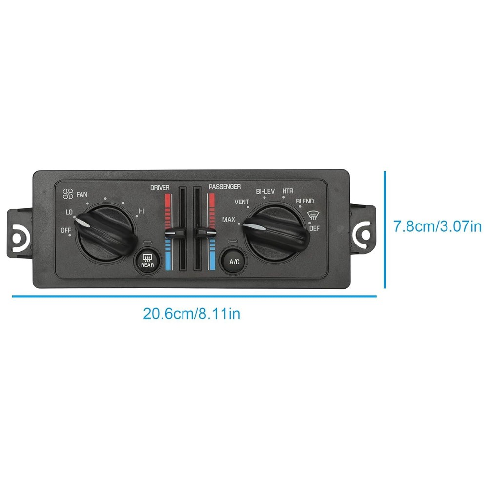 A/C Dual Climate Control Switch Panel Single Custom Fits for Buick Regal 97-04