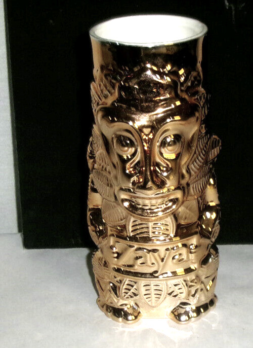 Zaya Rum Copper Color Ceramic Tiki Mug Glass