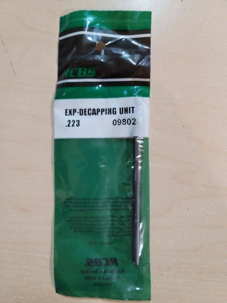 RCBS 09802 Heavy Duty Reloading Expander Decapping Unit for 223 Caliber