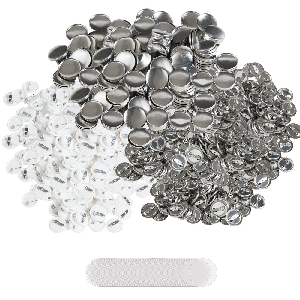 500 Sets 25mm 1in Round Badge Supplies for Button Press Components