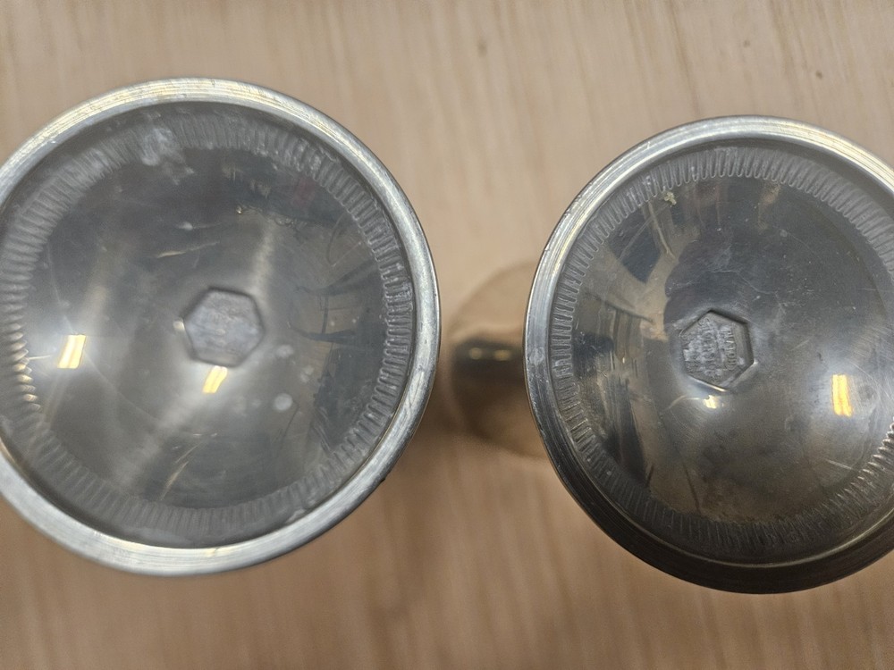Vintage Set Of 2 Goblets Silverstone