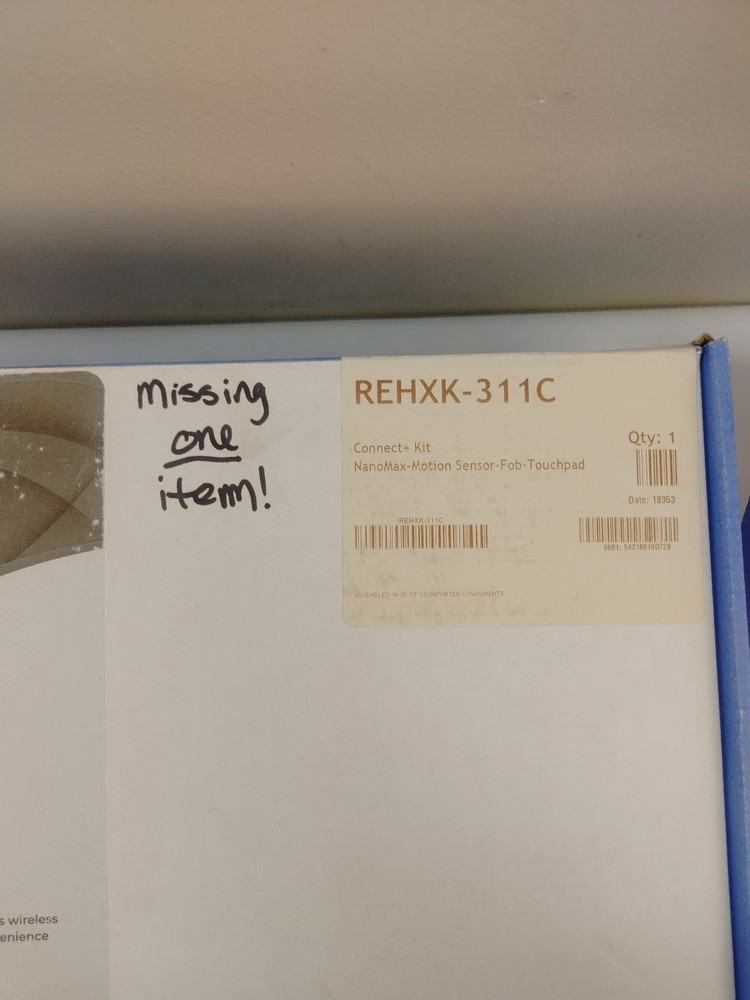 Alula REHXK-311C Connect+ Kit *Missing Accessories*