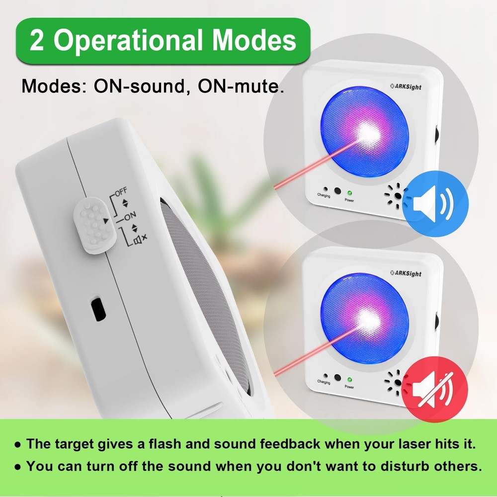 ARKSight Portable Dry Fire Laser Training System for 9mm Target Practice