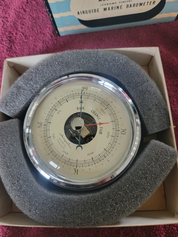 Vintage NOS Airguide Model 213-C Barameter
