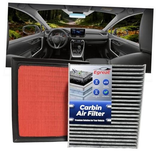 Engine & Cabin Air Filter Set for RAV4 (2019-2025), Camry (2018-2024),
