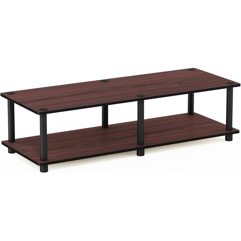 Stylish TV Stand W/ Rounded Edges Easy Assembly 46 Inch Support Durable Storage