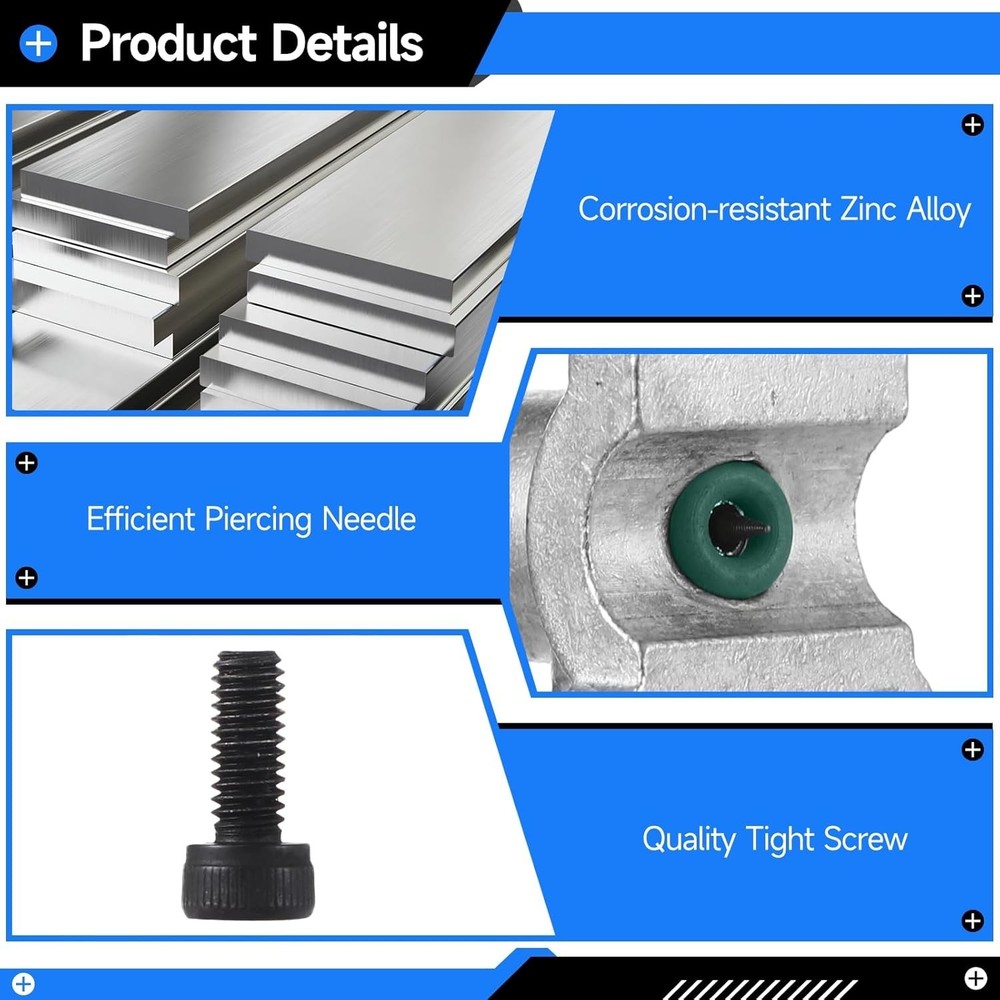 10 Pcs Bullet Piercing Valves BPV-31 Piercing Valve for Refrigerators HVAC Co...