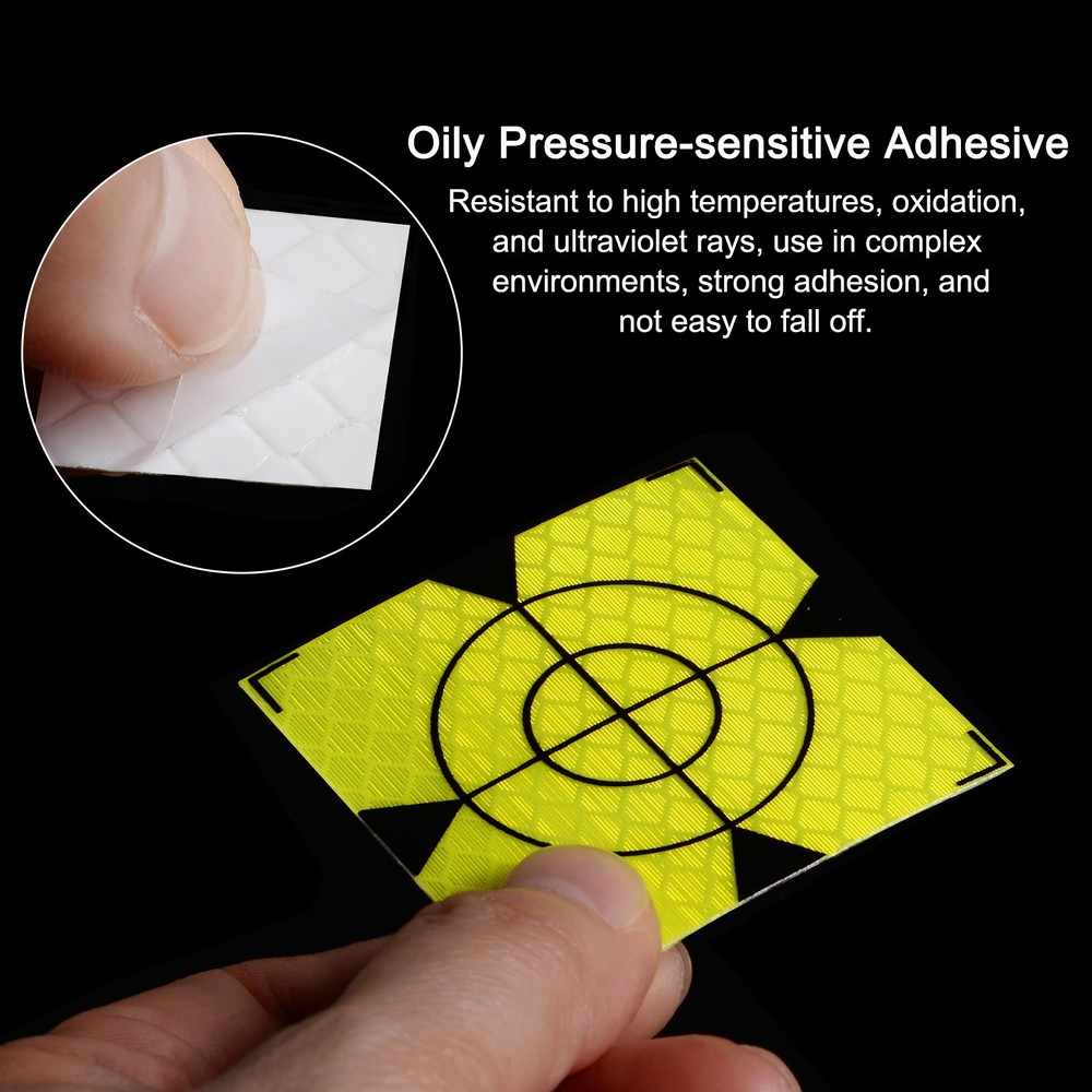 10pcs Reflector Target Sheets 20mm Self-adhesive Reflective Survey Target, Green