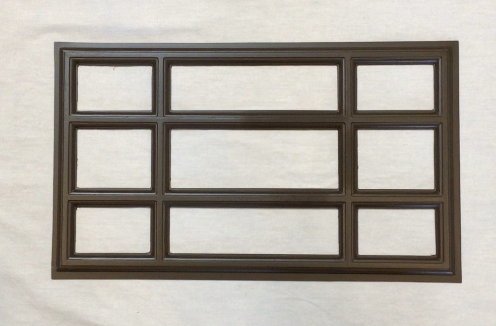 Dark Brown Amarr Garage Door Window Kit Short Panel Frame Insert Glass Options