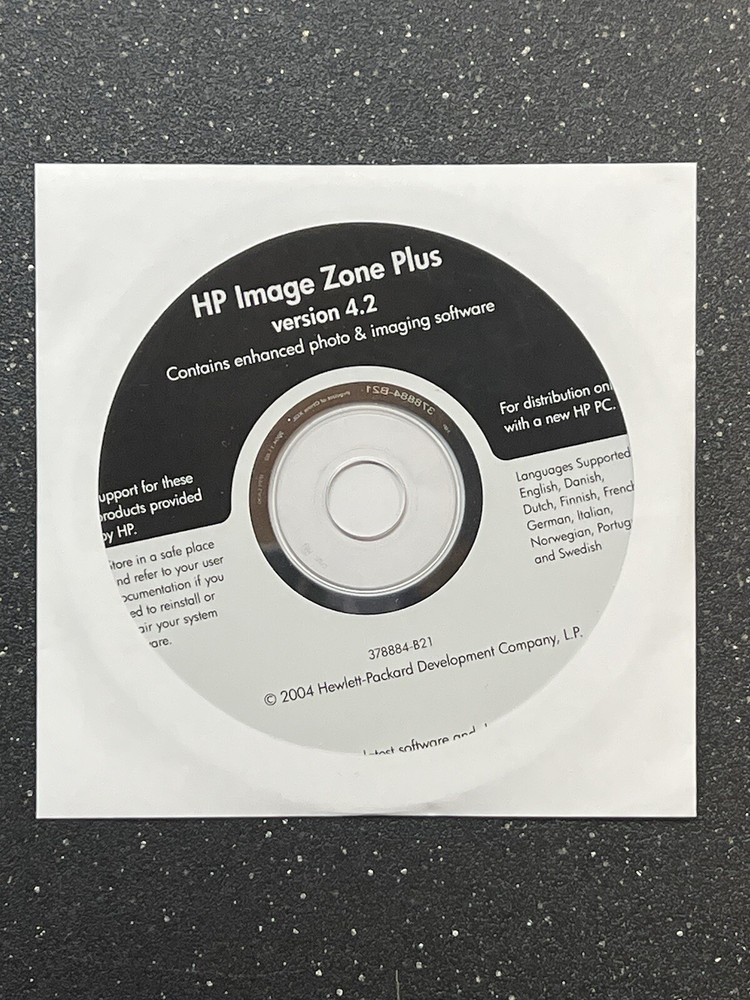 2004 HP Image Zone Plus Disc | NEW & Sealed | Version 4.5 | 378884-B21