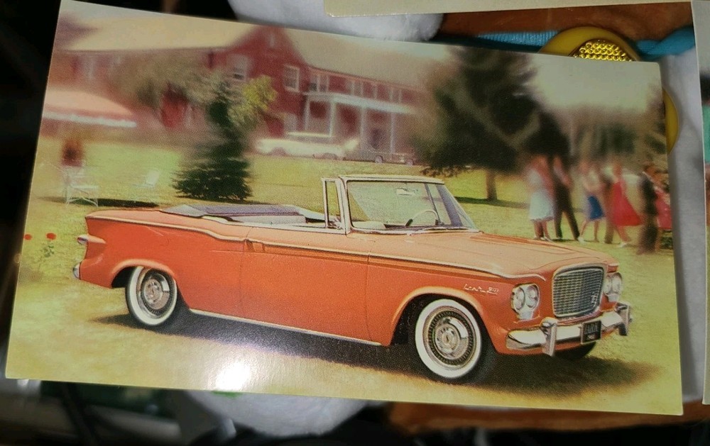 1961 Studebaker Original Dealer Post Cards 3 Models Unmarked