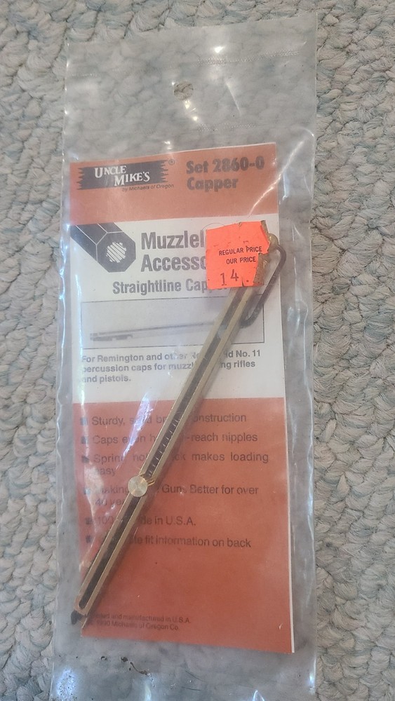 UNCLE MIKES 2860 Straightline Capper  Muzzleloader  NOS