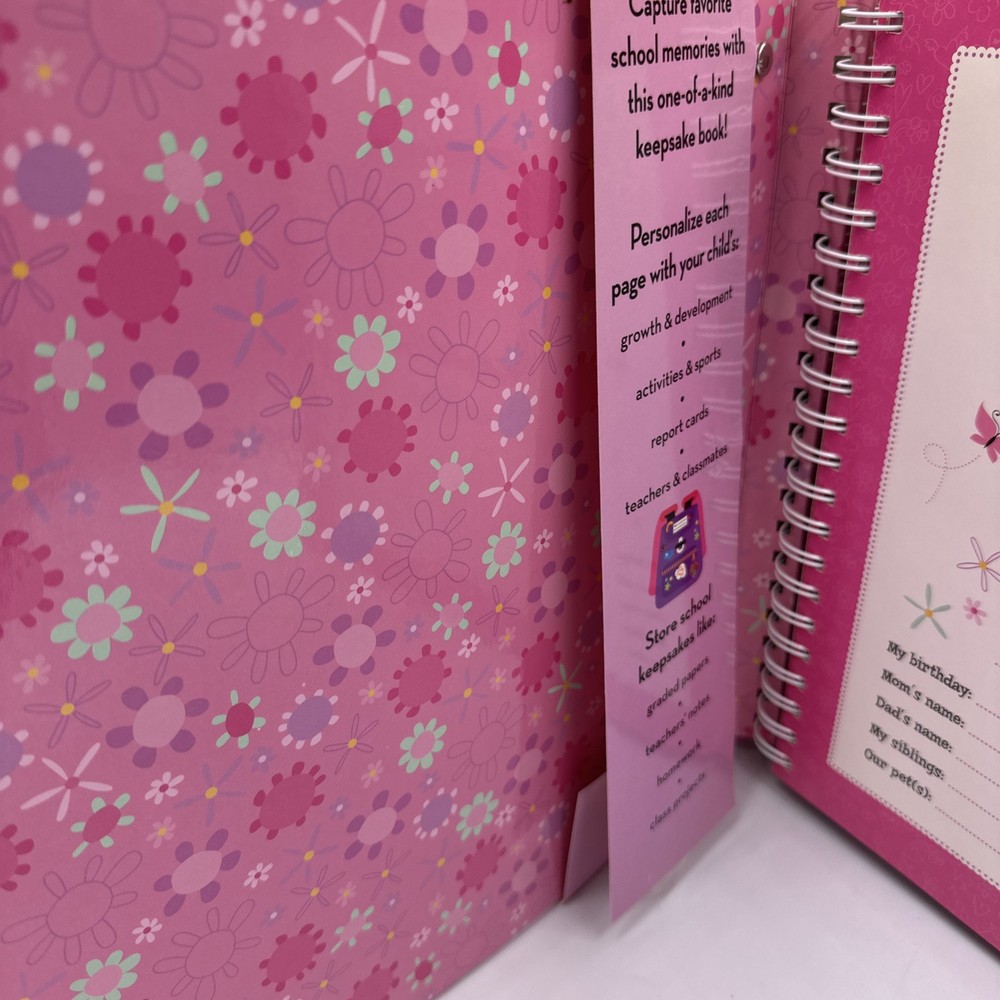 School Years Memory Keeper Pink Modern Floral