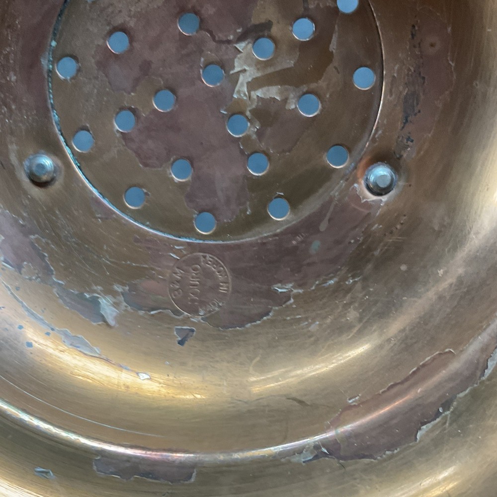 Vintage Copper Colander, B & M Douro