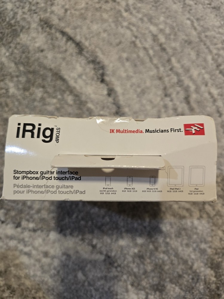 IK Multimedia iRig Stomp iOS Stompbox Guitar Interface EX