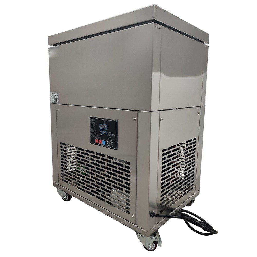 Automatic 6 Buckets Snow Ice Machine Cylindrical Ice Block Making Machine Ice B