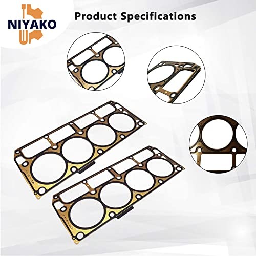 2Pcs Cylinder Head Gaskets Replacement# ???????? for GM Engine 12622033