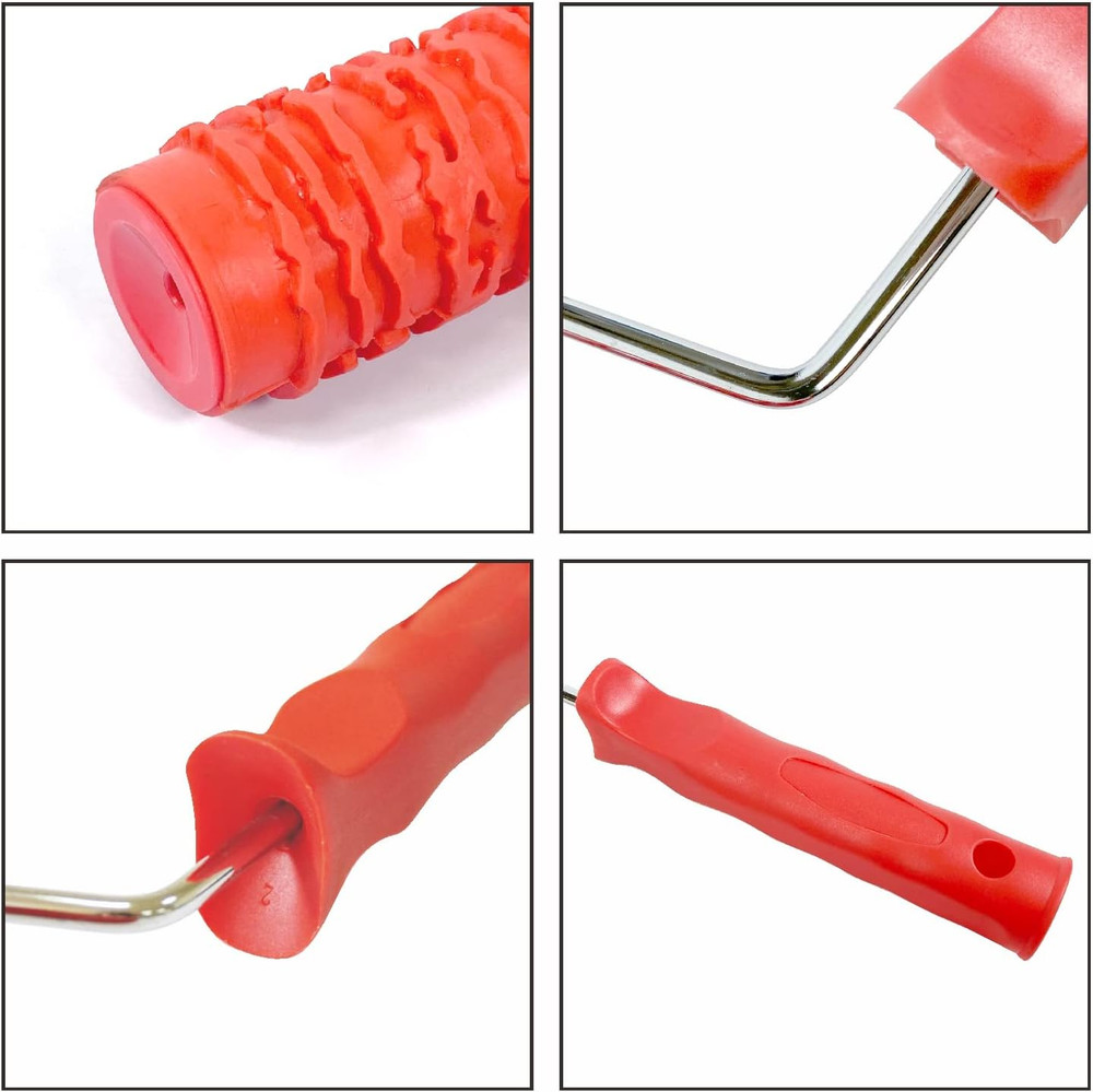 7'' Patterned Paint Roller for Wall Decoration Classic Brick Embossing Texture R