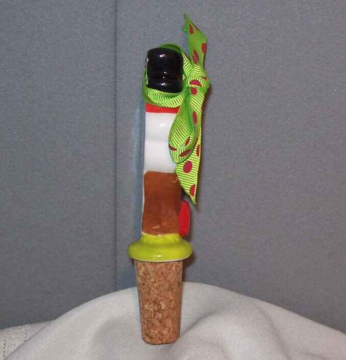 MUDD PIE Holiday Reindeer Wine Bottle Bar Stopper Topper