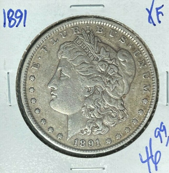 1891 MORGAN SILVER DOLLAR ~ XF ~NICE COIN~