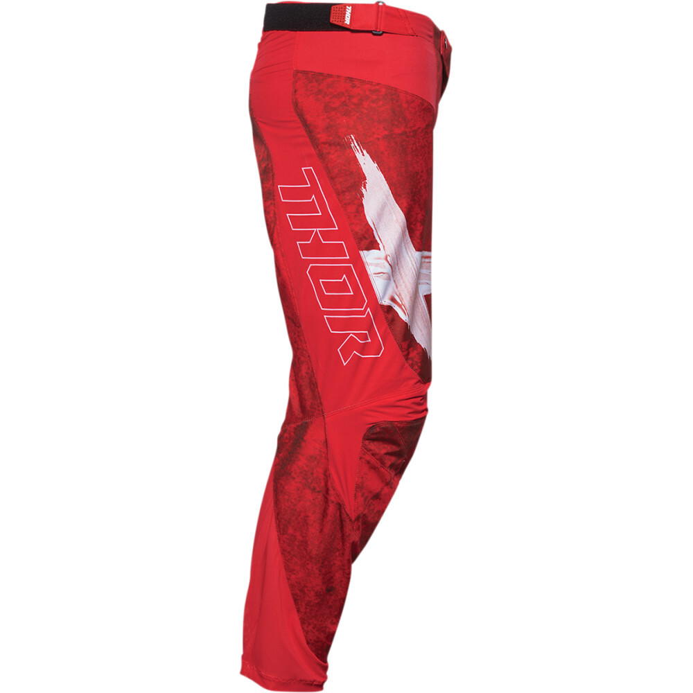 Thor Pulse HZRD Pants - Red/White | Waist Size 42