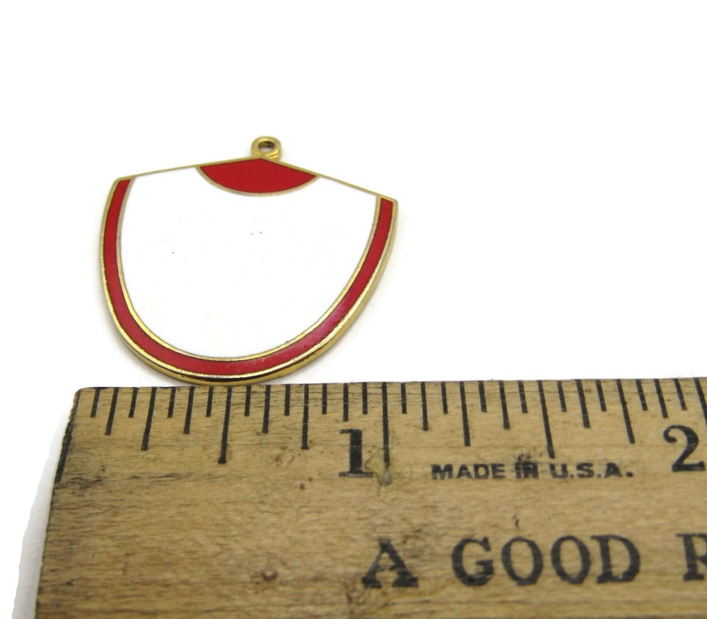 Red White Modernist Charm Vintage