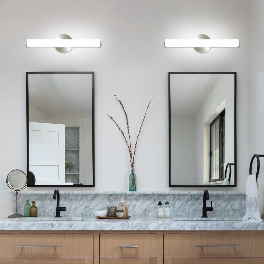 OOWOLF 2 Pack LED Vanity Light Bar for Bathroom, Dimmable Bathroom Light Fixt...