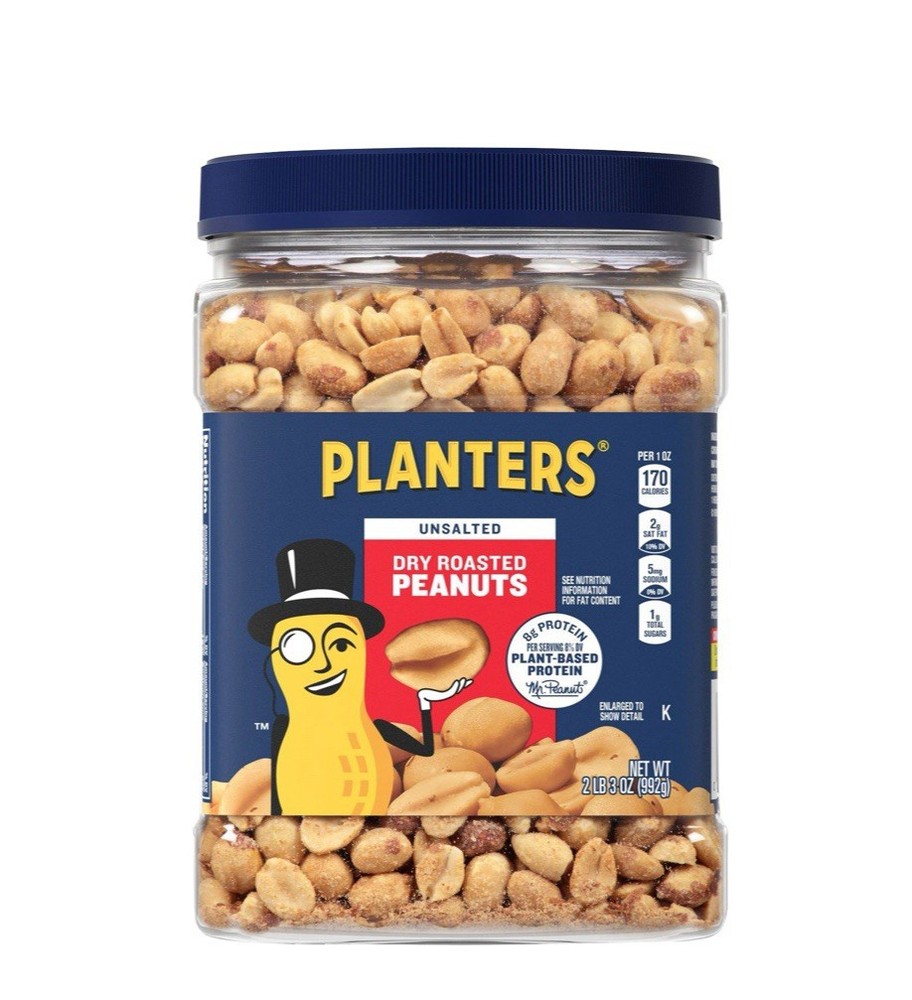 Planters Unsalted Dry Roasted Peanut 35 oz
