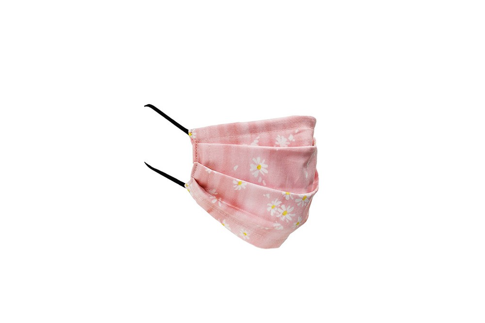 Pink Flower Face Mask