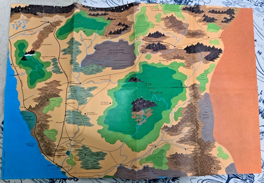 1988 TSR AD&D Adventure Module - FR5: THE SAVAGE FRONTIER - Includes Map #1