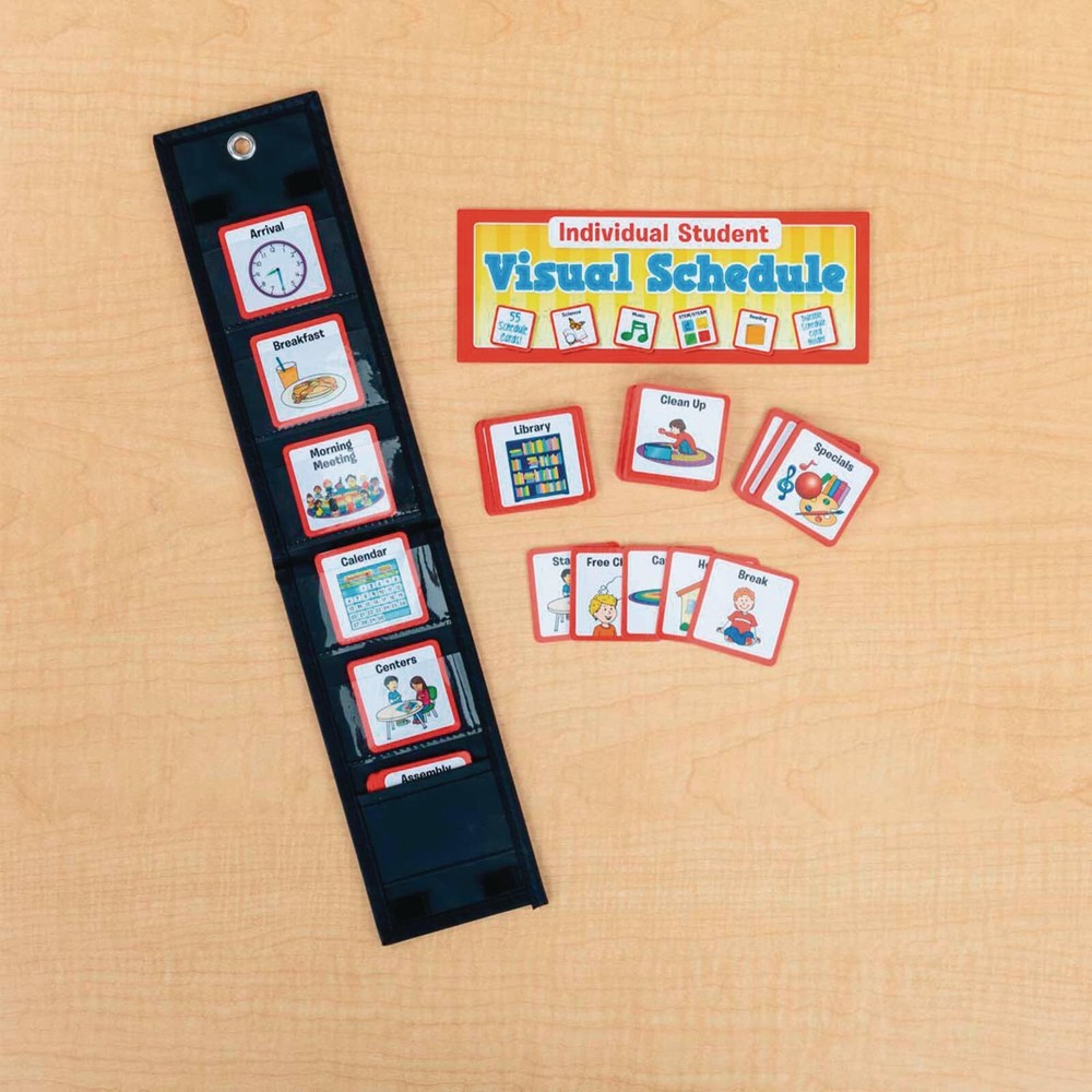 Individual Student Visual Schedule 1 Holder 55 Cards Classroom Routine