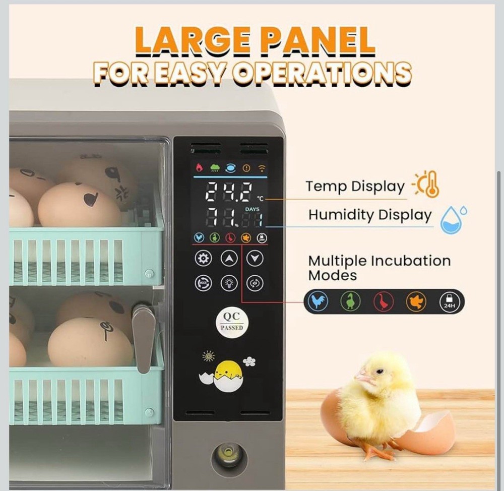 Incubators for Hatching Eggs, 24 Egg Incubator, Automatic Turning