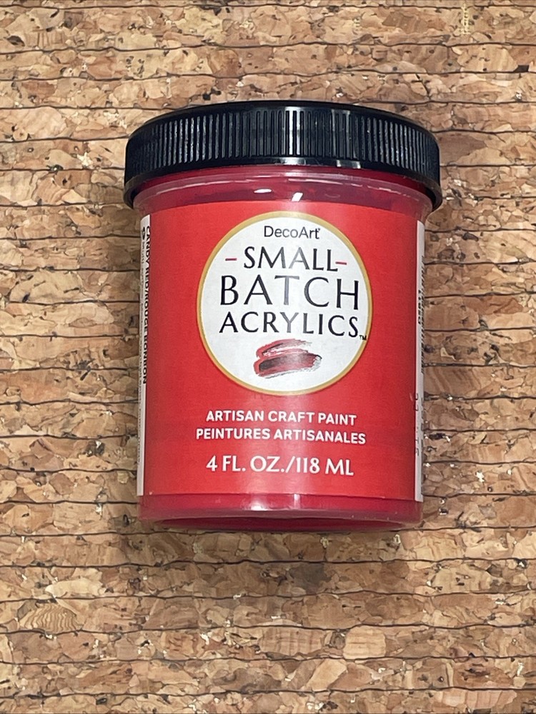 Paint - DecoArt - Small Batch Acrylics - 4 Fl. Oz. - Candy Red