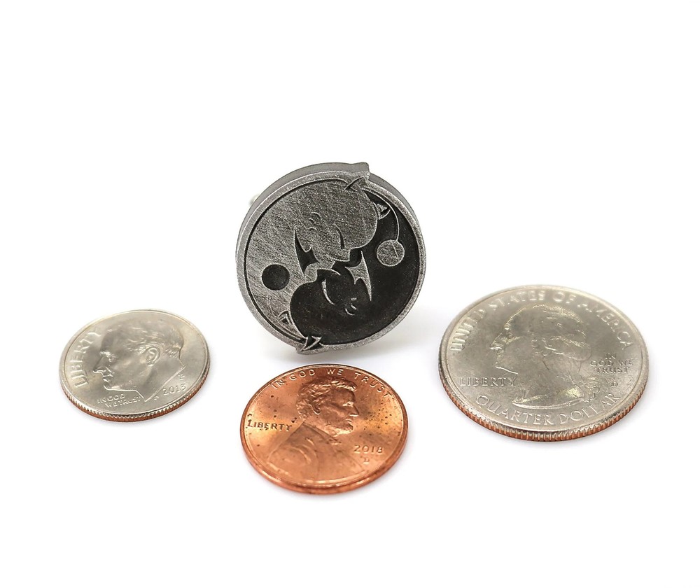 Moogle Yin & Yang Cufflinks - Final Fantasy