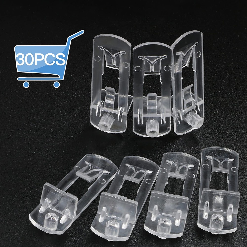 30PCS 5mm Locking Shelf Support Pegs Clear