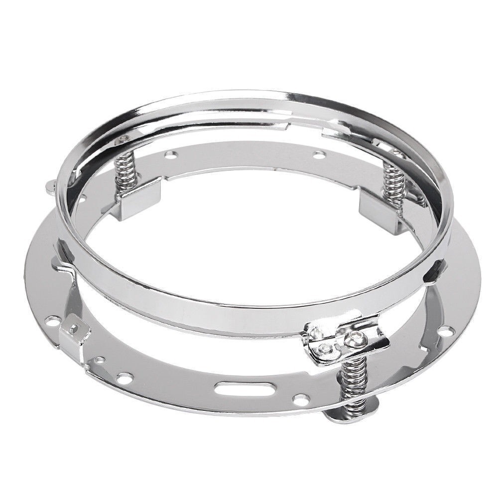 7" Inch LED Headlight Mounting Ring Bracket For Harley Motorcycle Trim Holder