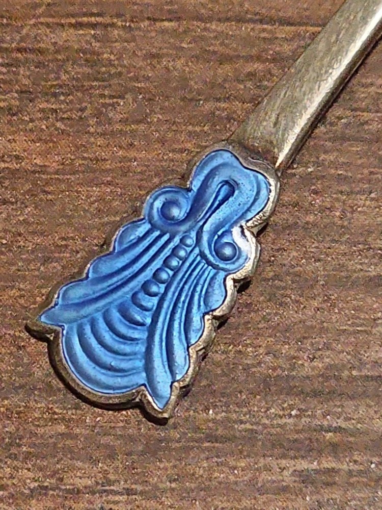 Norway Enamel Sterling Spoon