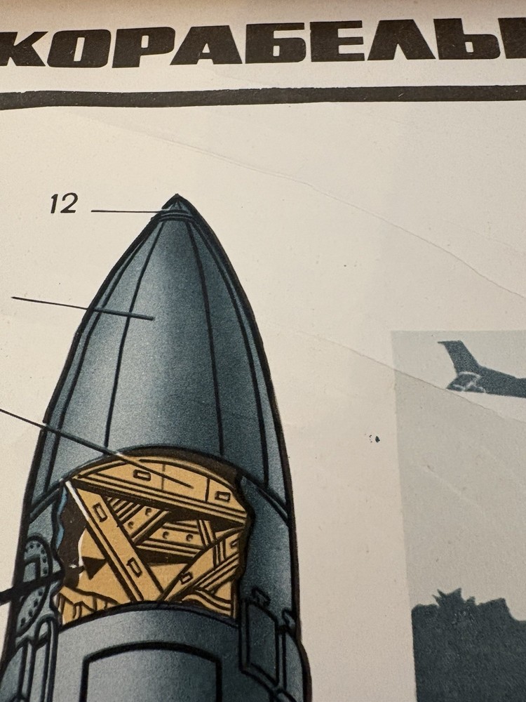 Soviet-era Educational Poster 1980s Ship Weapons (КОРАБЕЛЬНОЕ ОРУЖИЕ) Cold War
