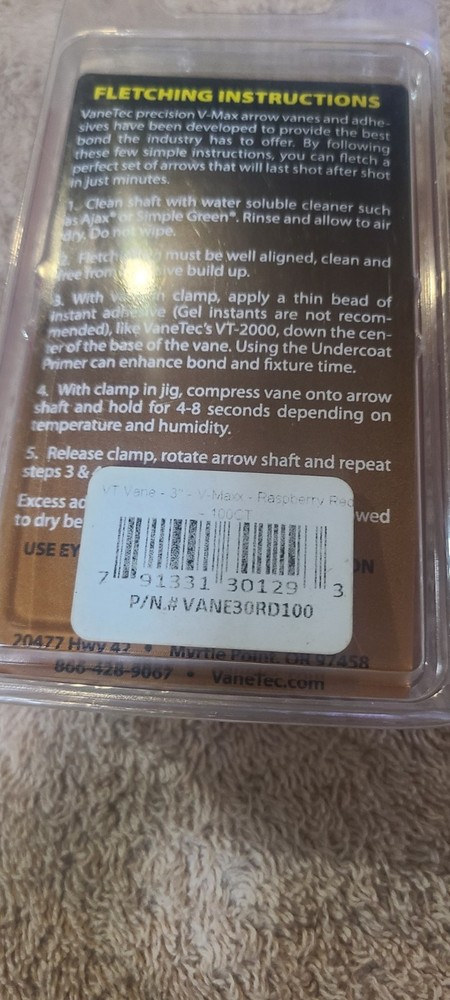 Vane Tech Fletchings