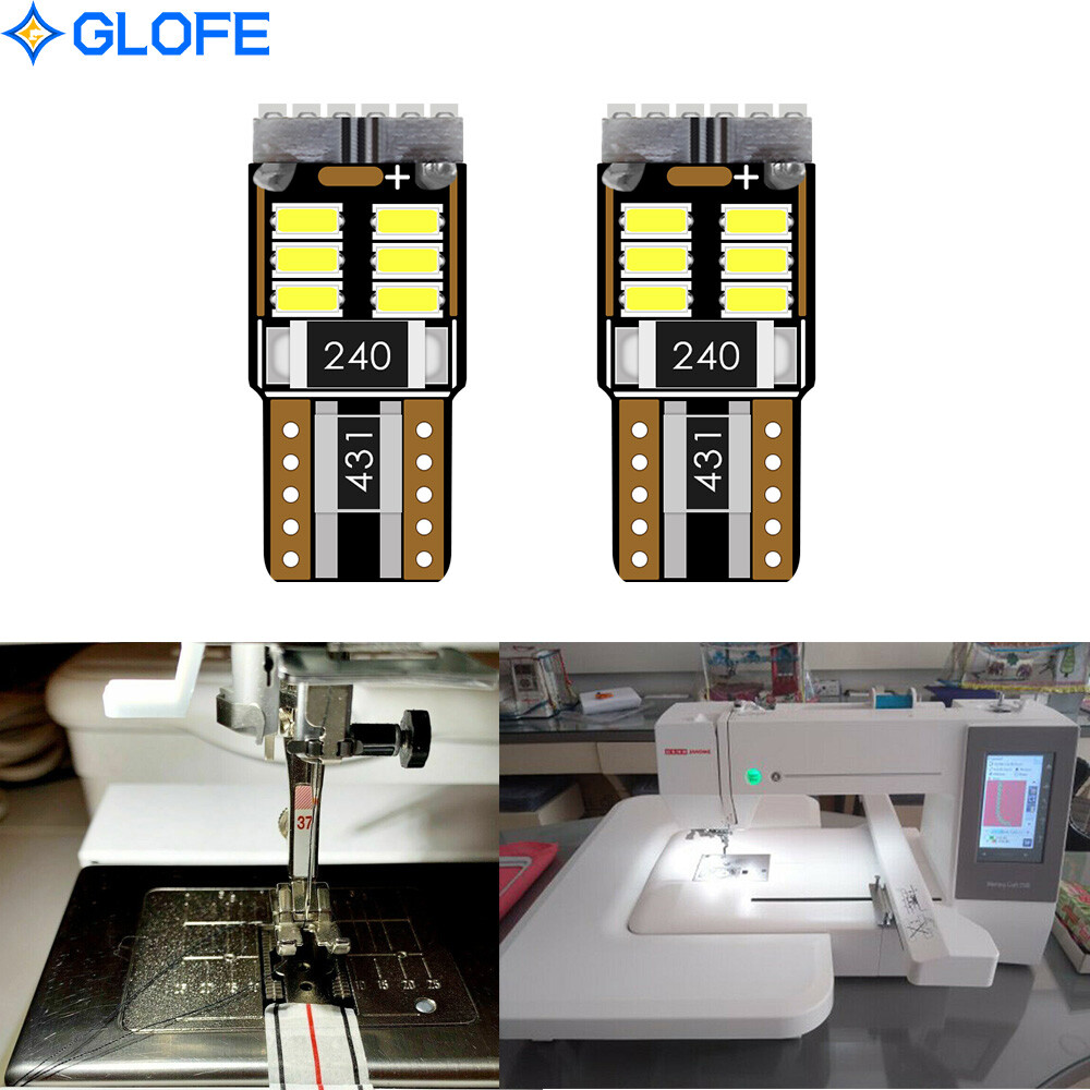 LED Sewing Machine Light Bulbs 2 PACK - Fits Janome Machines, many models bulb