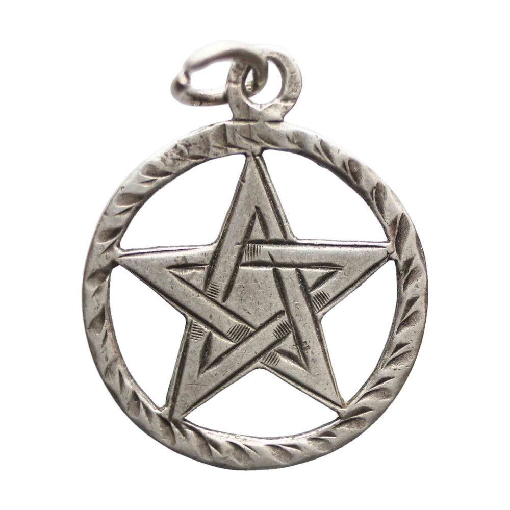 1957 Star Pendant Silver 925 Vintage (DEV332-)