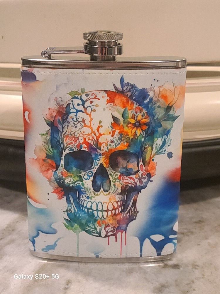 Sunshine and Whiskey 8 oz flask custom made NEW