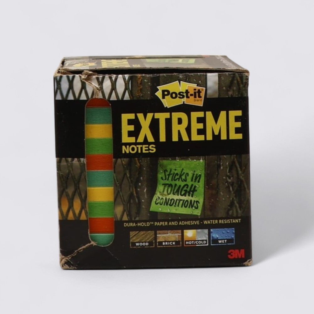 Post-it Extreme Water-Resistant Self-Stick Notes Multi-Color 3"x3" 540 sheets
